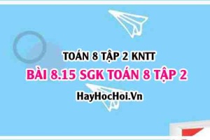 Bài 8.15 SGK Toán 8 tập 2 Kết nối tri thức